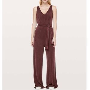 Lululemon Principal Dancer Jumpsuit (Mauve L/XL)